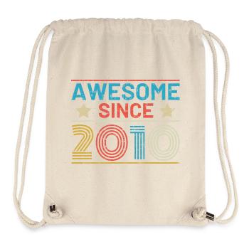 Awesome seit 2010 - Stanley/Stella recycelter Gym Bag - Naturweiß - Vorne