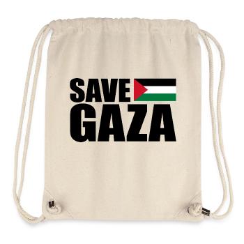 Save gaza - Stanley/Stella Recycled Gym Bag - natural - Front