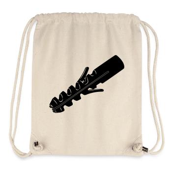 Fiche murale pour vis - Sac à cordon recyclé Stanley/Stella - blanc naturel - Devant