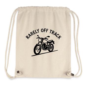 rarely off track motorcycle - Stanley/Stella recycelter Gym Bag - Naturweiß - Vorne