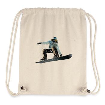 Planche à neige - Sac à cordon recyclé Stanley/Stella - blanc naturel - Devant