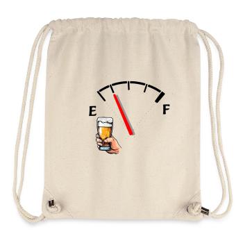 Beer and Tank Gauge Cartoon - Stanley/Stella Recycled Gym Bag - natural - Front
