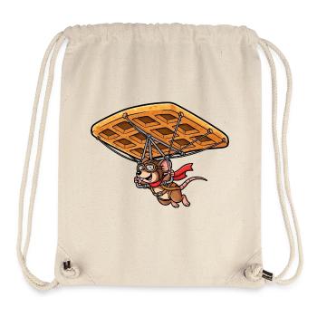 Cute Mouse Flying Pilot Waffle Pastry Candy - Stanley/Stella Recycled Gym Bag - natural - Front