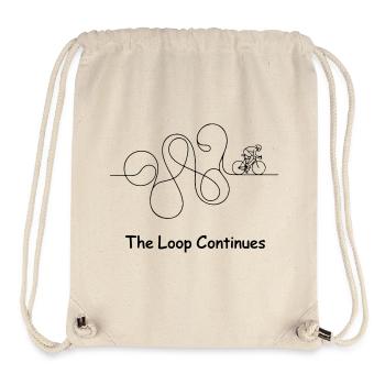 Monochrome Glyphs Abstract Pattern - Stanley/Stella Recycled Gym Bag - natural - Front