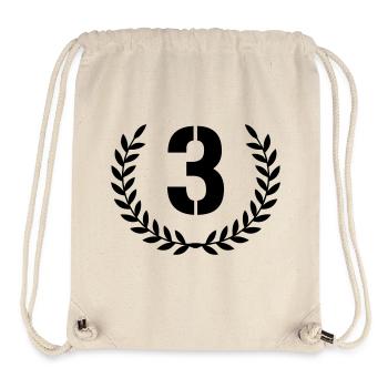 3 Kranz - Stanley/Stella recycelter Gym Bag - Naturweiß - Vorne