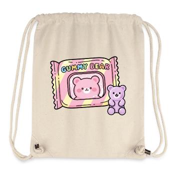 Gummy Bear Candy Pop Illustration - Stanley/Stella recycelter Gym Bag - Naturweiß - Vorne