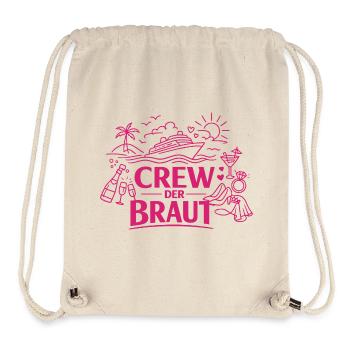 Équipage de la Mariée – Croisière pour enterrement de vie de garçon - Sac à cordon recyclé Stanley/Stella - blanc naturel - Devant