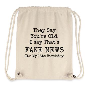 26th Birthday | 26 Years Old Birthday - Stanley/Stella Recycled Gym Bag - natural - Front