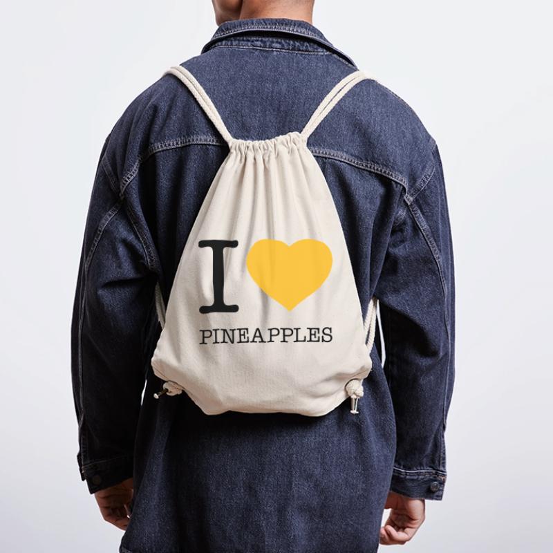 I LOVE PINEAPPLES Pineapple Stanley/Stella Recycled Gym Bag