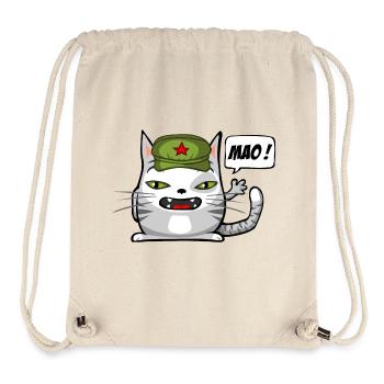 Kommunist Katze - Stanley/Stella recycelter Gym Bag - Naturweiß - Vorne