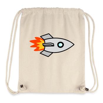Rakete - Stanley/Stella recycelter Gym Bag - Naturweiß - Vorne