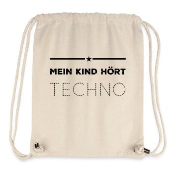 Techno Fan - Stanley/Stella recycelter Gym Bag - Naturweiß - Vorne