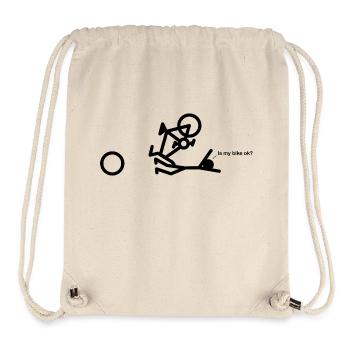 Bike Crash OK - Stanley/Stella Recycled Gym Bag - natural - Front