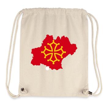 Occitanie - Sac à cordon recyclé Stanley/Stella - blanc naturel - Devant