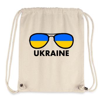 Ukraine - Stanley/Stella recycelter Gym Bag - Naturweiß - Vorne
