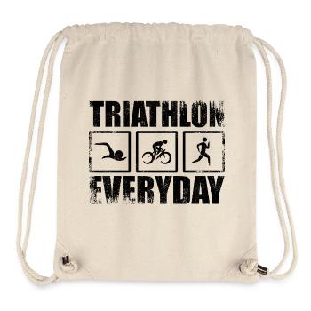 Triathlon everyday life - Stanley/Stella Recycled Gym Bag - natural - Front