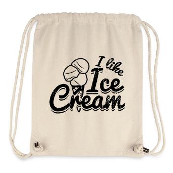 Lustiger Eiscreme Spruch - Stanley/Stella recycelter Gym Bag - Naturweiß - Vorne