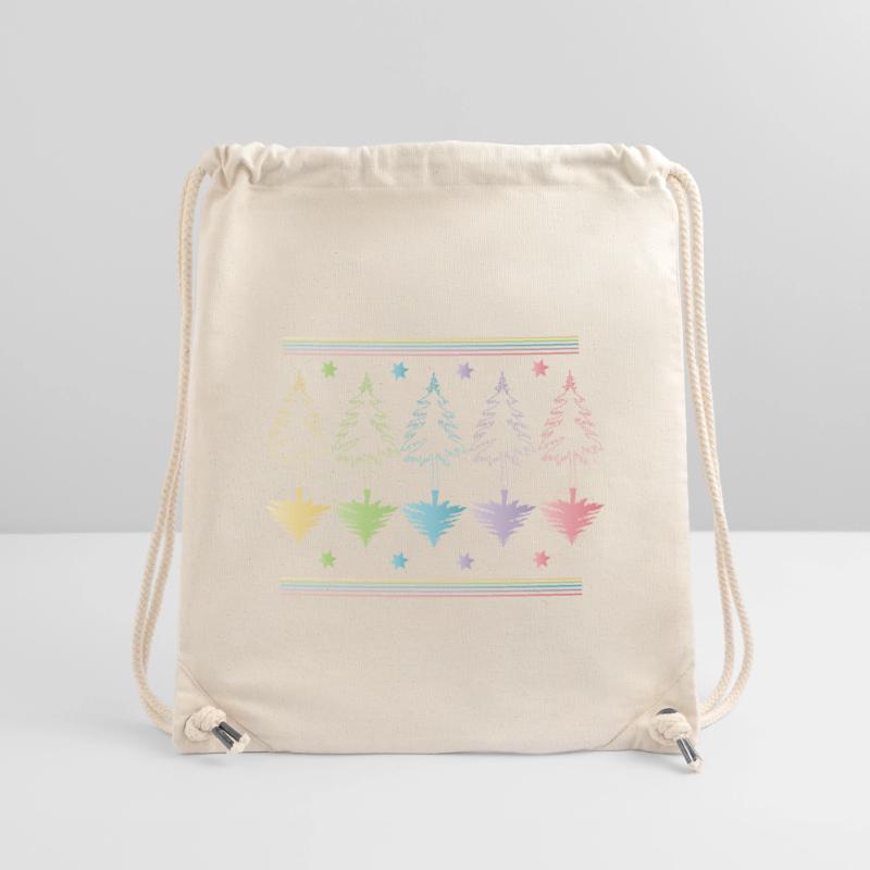 Christbaum, Tannenbaum oder Weihnachtsbaum Umrisse Stanley/Stella recycelter Gym Bag