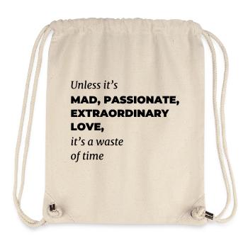 mad love | Poem - Stanley/Stella Recycled Gym Bag - natural - Front