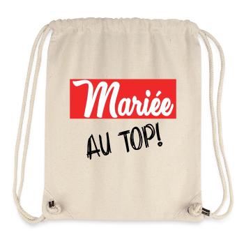 ZUKÜNFTIGE BRAUT. Junggesellinnenabschied. HOCHZEIT. MANNSCHAFT - Stanley/Stella recycelter Gym Bag - Naturweiß - Vorne