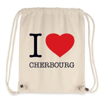 I LOVE CHERBOURG - Stanley/Stella Recycled Gym Bag - natural - Front