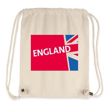 Flagge von England mit modernem Touch - Stanley/Stella recycelter Gym Bag - Naturweiß - Vorne