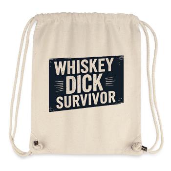 Whiskey Dick Survivor Schmutziger Humor Frech Drec - Stanley/Stella recycelter Gym Bag - Naturweiß - Vorne