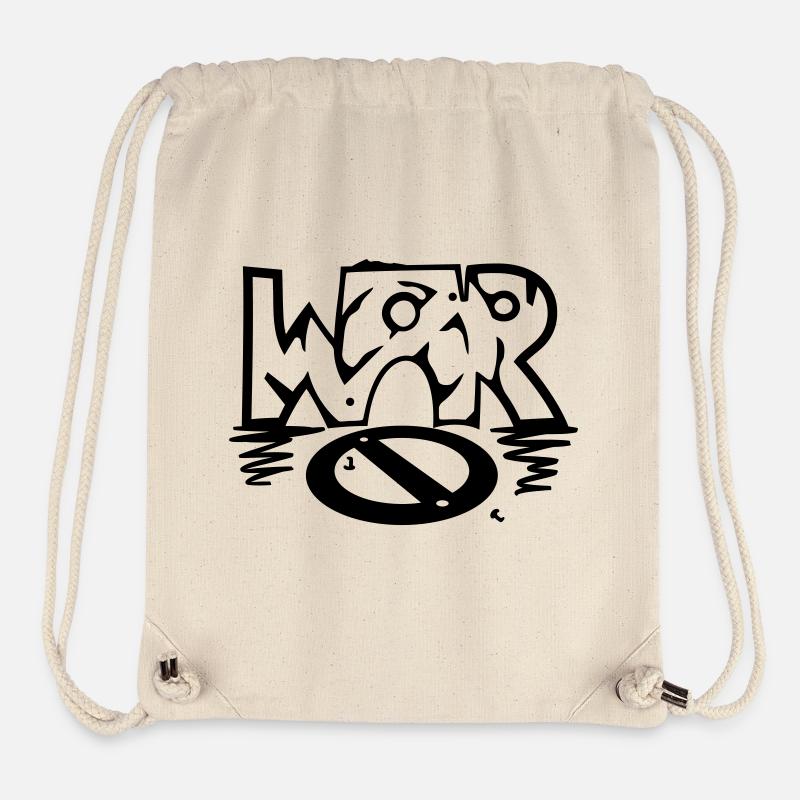 WAR / (No) war - Stanley/Stella Recycled Gym Bag - natural