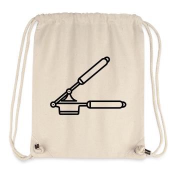  Knoblauch Presse oder Spätzle Presse - Stanley/Stella recycelter Gym Bag - Naturweiß - Vorne