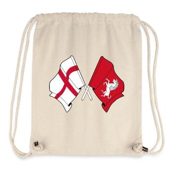 Kent Crossed with England Flag - Stanley/Stella Recycled Gym Bag - natural - Front