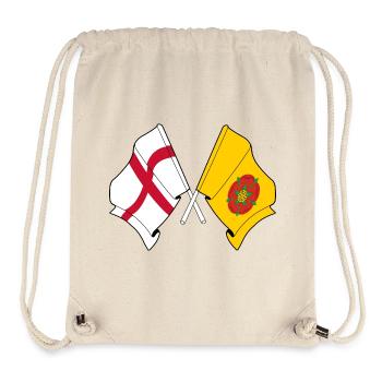 Lancashire & England Crossed - Stanley/Stella Recycled Gym Bag - natural - Front