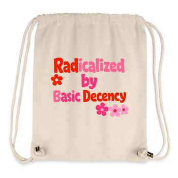 Radical Decency Retro Bloom - Stanley/Stella Recycled Gym Bag - natural - Front