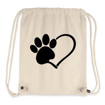 Hunde liebe - Stanley/Stella recycelter Gym Bag - Naturweiß - Vorne