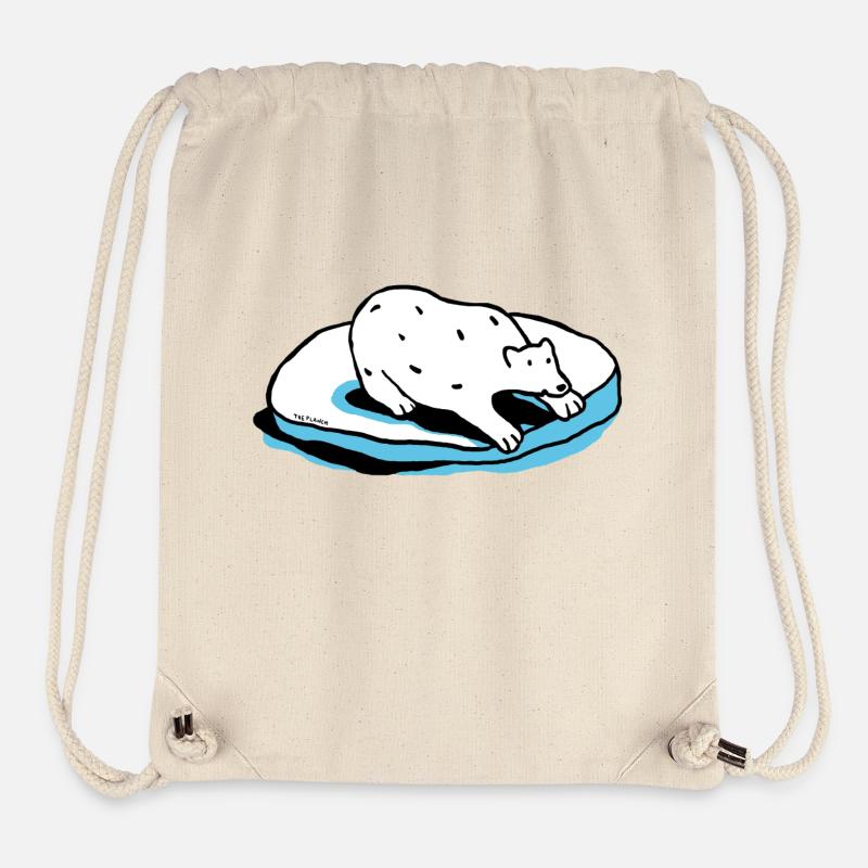 L'ours polaire - Sac à cordon recyclé Stanley/Stella - blanc naturel