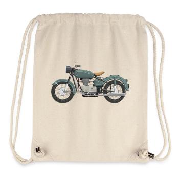 Motorrad - Stanley/Stella recycelter Gym Bag - Naturweiß - Vorne