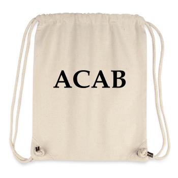 ACAB - Spongebozz - Stanley/Stella recycelter Gym Bag - Naturweiß - Vorne