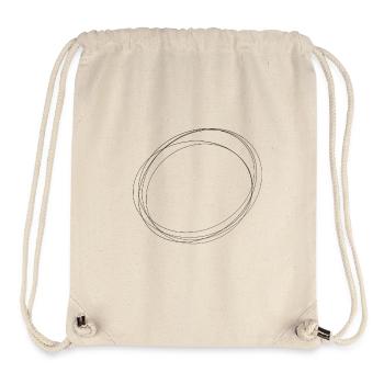 Geometric Circle – Modern Shape Motif - Stanley/Stella Recycled Gym Bag - natural - Front