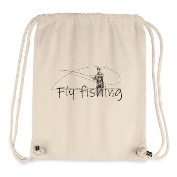 Fly fishing - Stanley/Stella recycelter Gym Bag - Naturweiß - Vorne