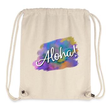 Aloha! - Stanley/Stella recycelter Gym Bag - Naturweiß - Vorne