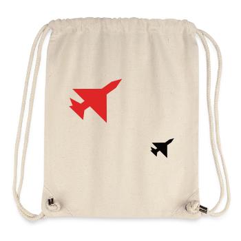 Jet Schatten - Stanley/Stella recycelter Gym Bag - Naturweiß - Vorne