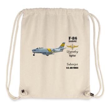 F-86 Sabre - Stanley/Stella recycelter Gym Bag - Naturweiß - Vorne