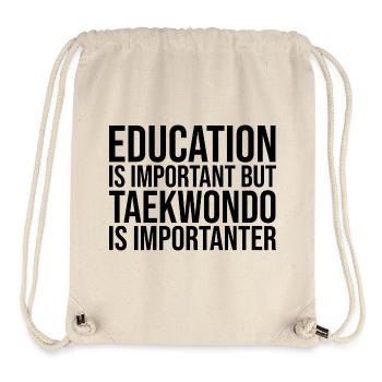 Taekwondo - Stanley/Stella recycelter Gym Bag - Naturweiß - Vorne