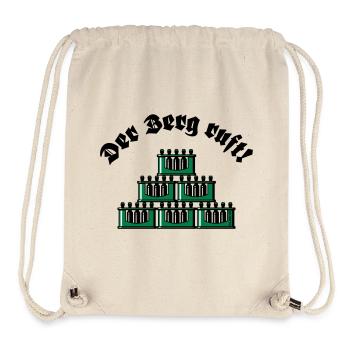 Der Berg Ruft! (Bier / Bierkästen / Grün / Old) - Stanley/Stella recycelter Gym Bag - Naturweiß - Vorne