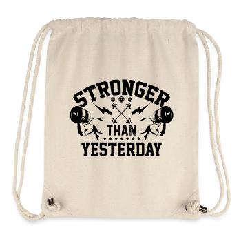 Stronger Than Yesterday - Stanley/Stella Recycled Gym Bag - natural - Front