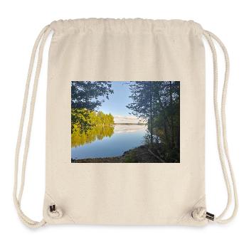 Reflexion vom Ufer, die Ruhe der Natur - Stanley/Stella recycelter Gym Bag - Naturweiß - Vorne
