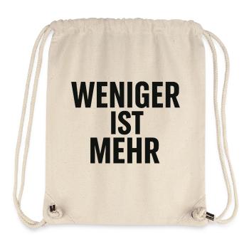 Weniger ist Mehr - Stanley/Stella recycelter Gym Bag - Naturweiß - Vorne