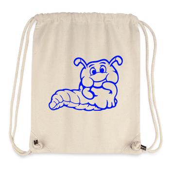 Caterpillar Worm Shy Friendly Curious Looking - Stanley/Stella Recycled Gym Bag - natural - Front