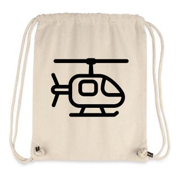 Hubschrauber - Stanley/Stella recycelter Gym Bag - Naturweiß - Vorne