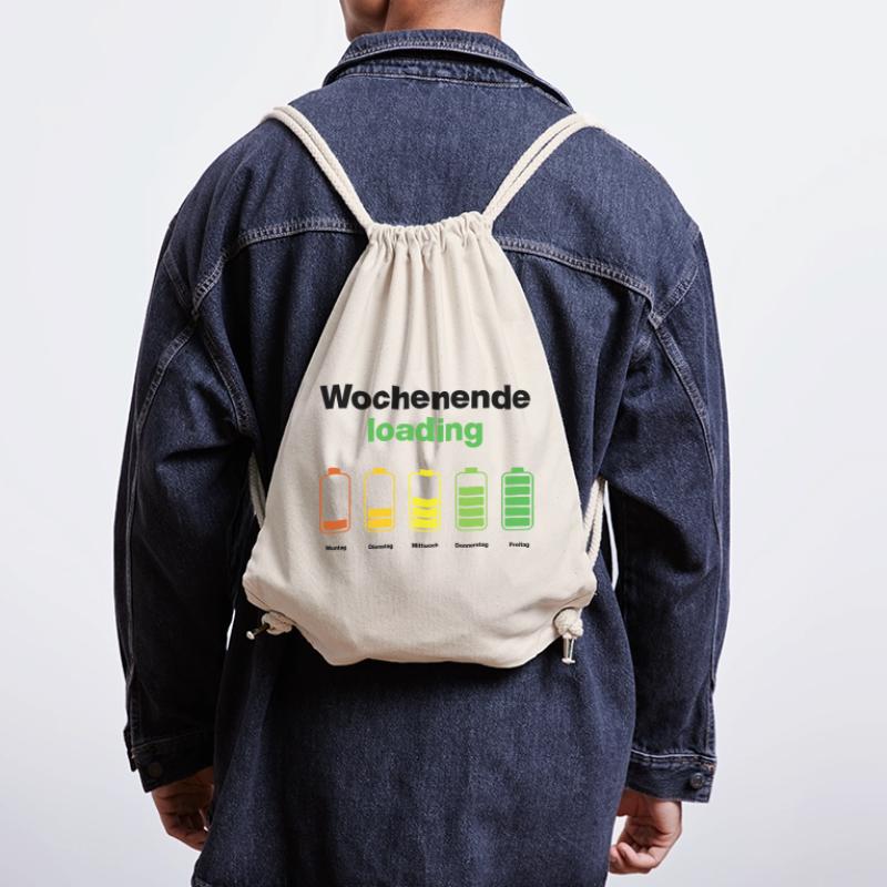 Weekend loading – battery full on Friday, work Stanley/Stella Recycled Gym Bag