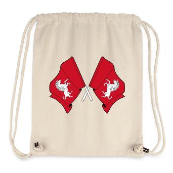 Two crossed flags Kent - Stanley/Stella Recycled Gym Bag - natural - Front